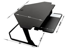 3M Precision Standing Desk Corner, 42 in. x 31.2 in. Black SD80B