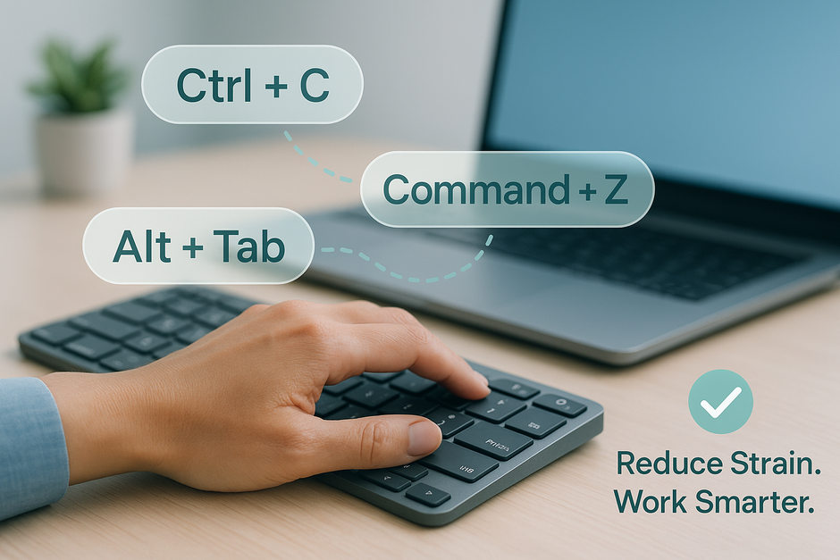Essential Keyboard Shortcuts to Reduce Mouse Strain and Improve Ergonomic Health