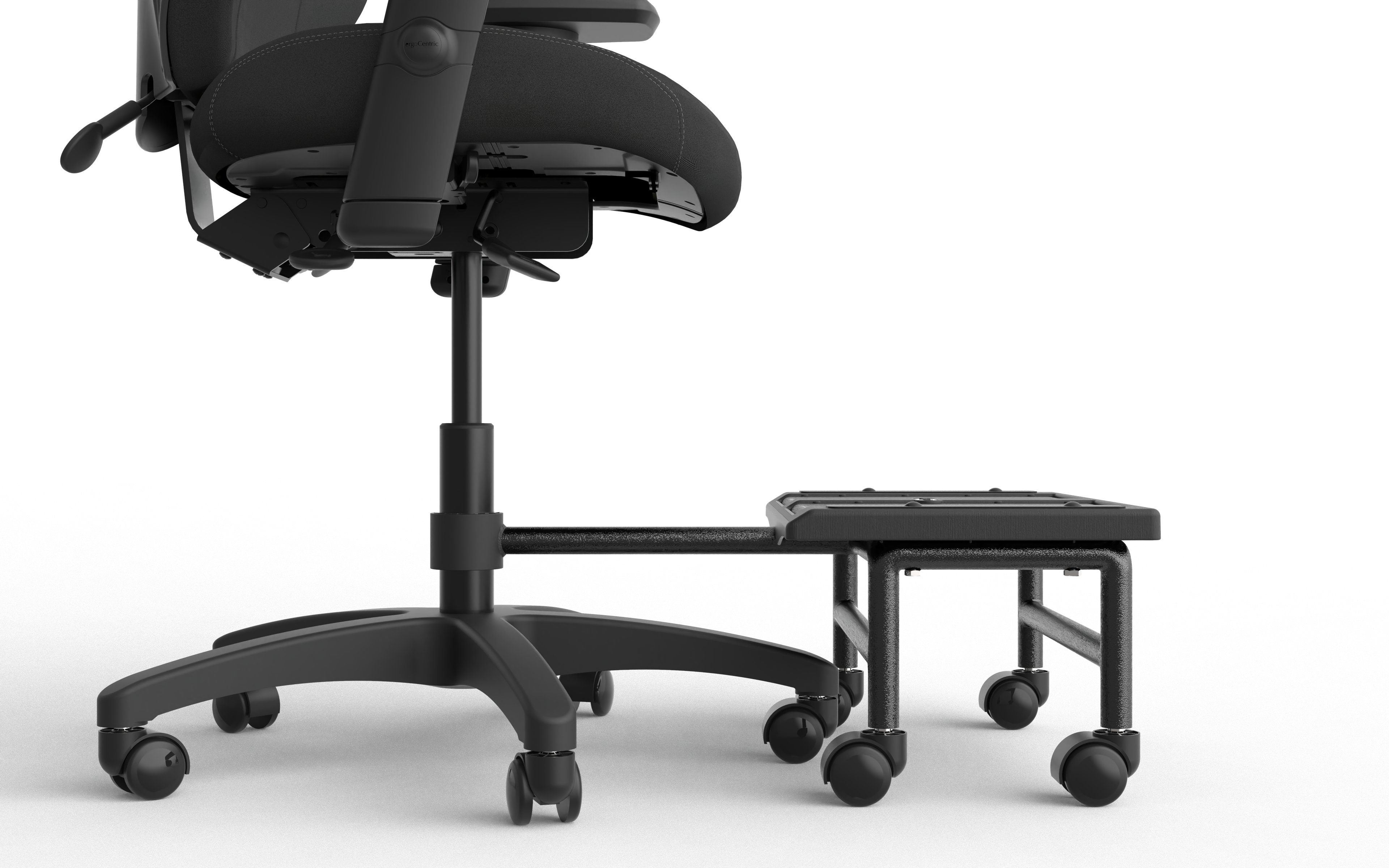 Close up of Foot platform with chair