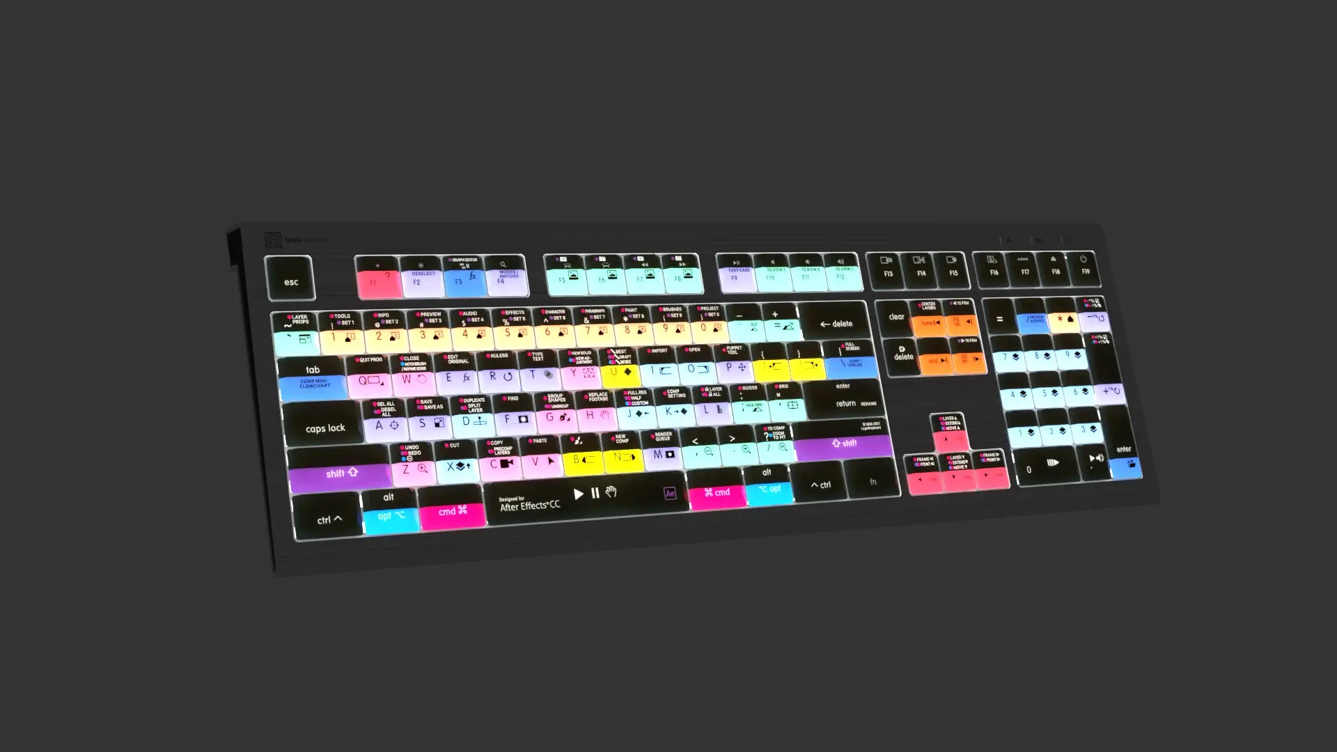 LogicKeyboard  Adobe After Effects CC MAC Astra 2 US  LKB-AECC-A2M-US