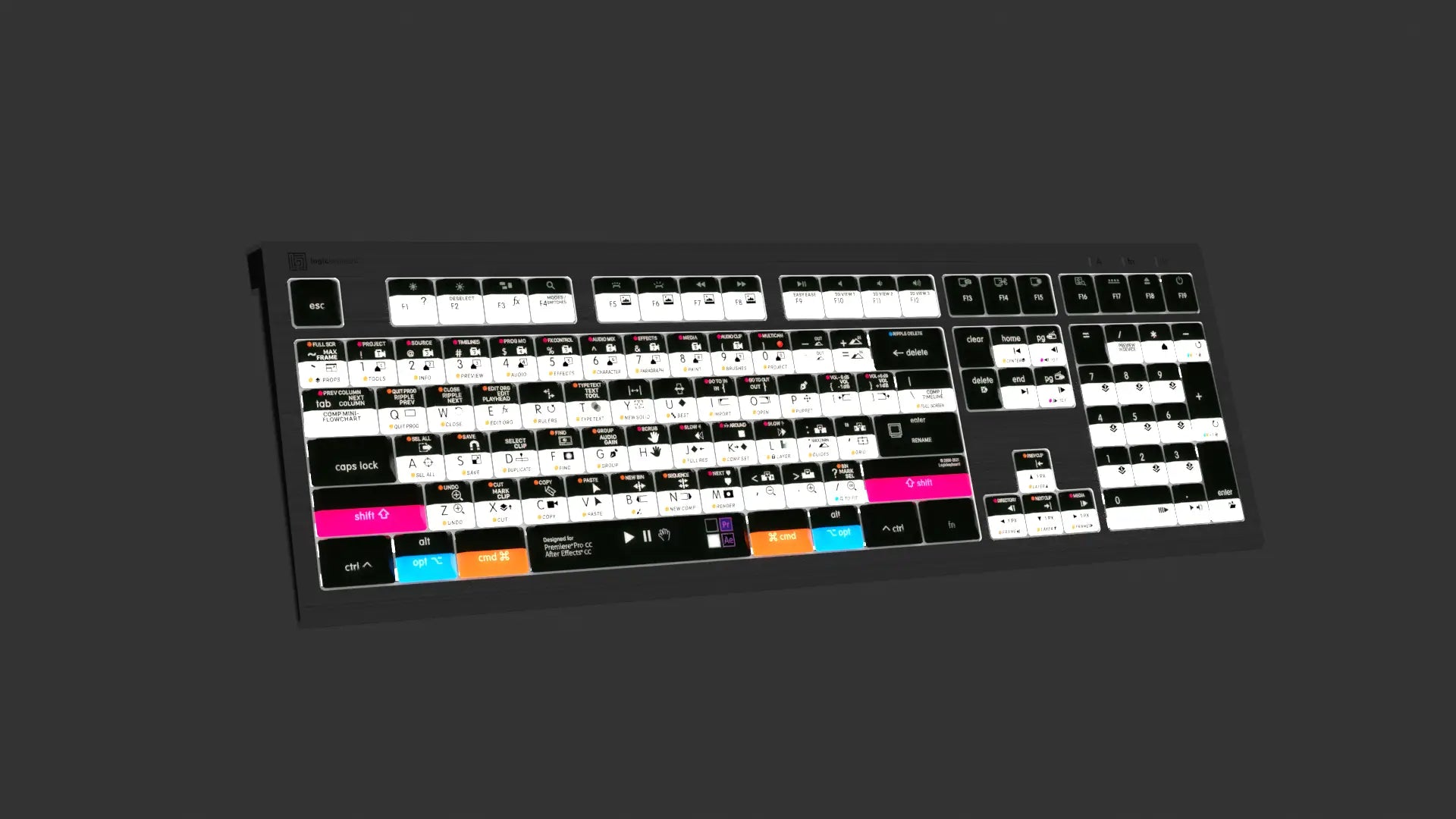 LogicKeyboard  Adobe Filmmaker Pr+Ae Astra 2 MAC US LKB-AEPP-A2M-US