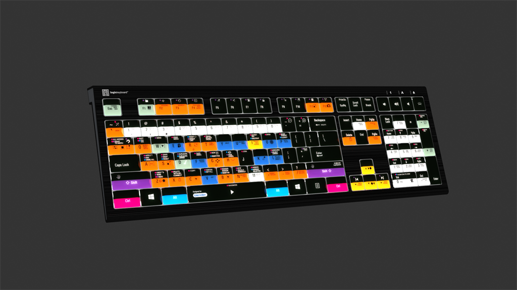 Lbm Keyboard LogicKeyboard LargePrint White on Black LKB-LPWB-BTPC-US
