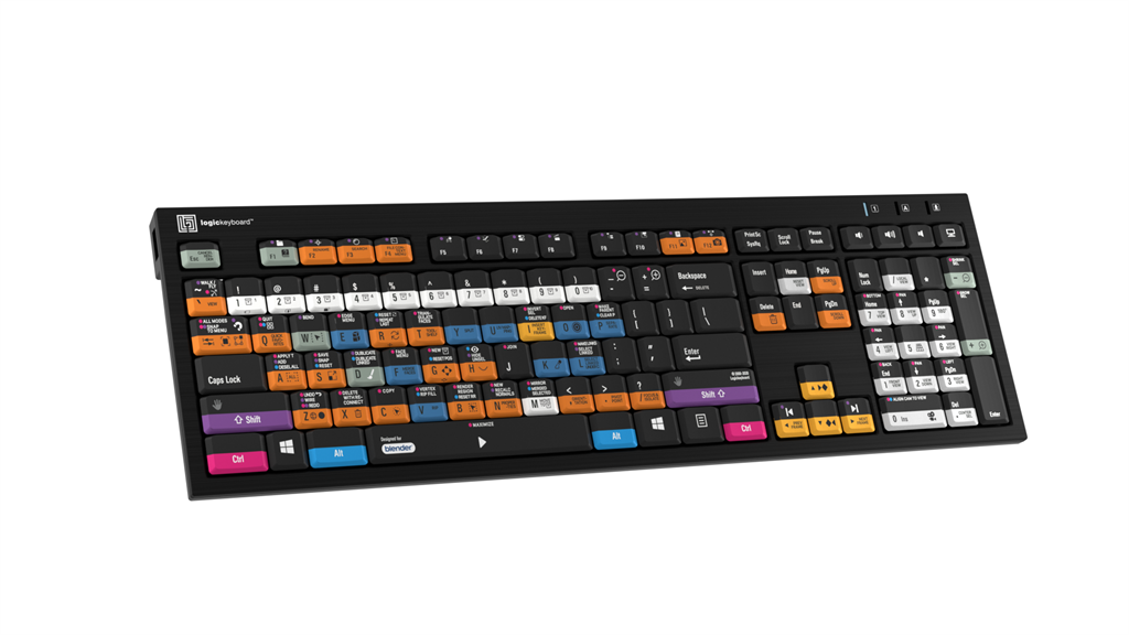 LogicKeyboard Blender 3D PC Nero Line US  LKB-BLEN-BJPU-US