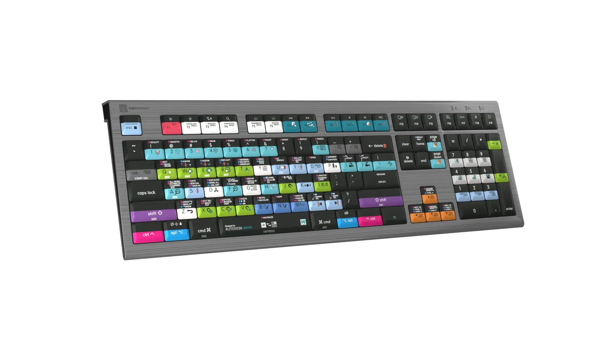 LogicKeyboard Autodesk Maya MAC Astra 2 US  LKB-MAYA-A2M-US