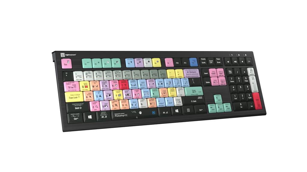 LogicKeyboard LargePrint White on Black LKB-LPWB-BTPC-US