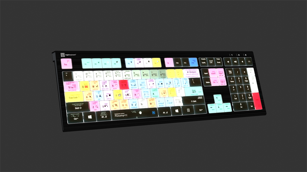 LogicKeyboard LargePrint White on Black LKB-LPWB-BTPC-US