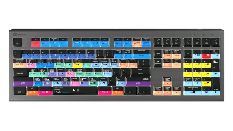 Logickeyboard ASTRA 2 Fender Professional 4 backlit keyboard for Mac with color-coded shortcut keys
