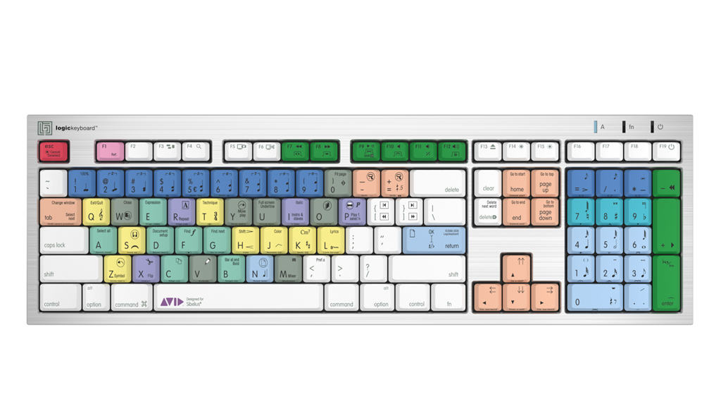 LogicKeyboard Avid Sibelius 7 Mac ALBA US LKB-SIB-CWMU-US