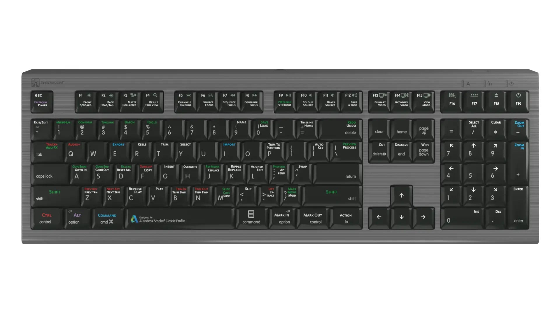 LogicKeyboard Autodesk Smoke MAC Astra 2 US  LKB-SMOKE-A2M-US