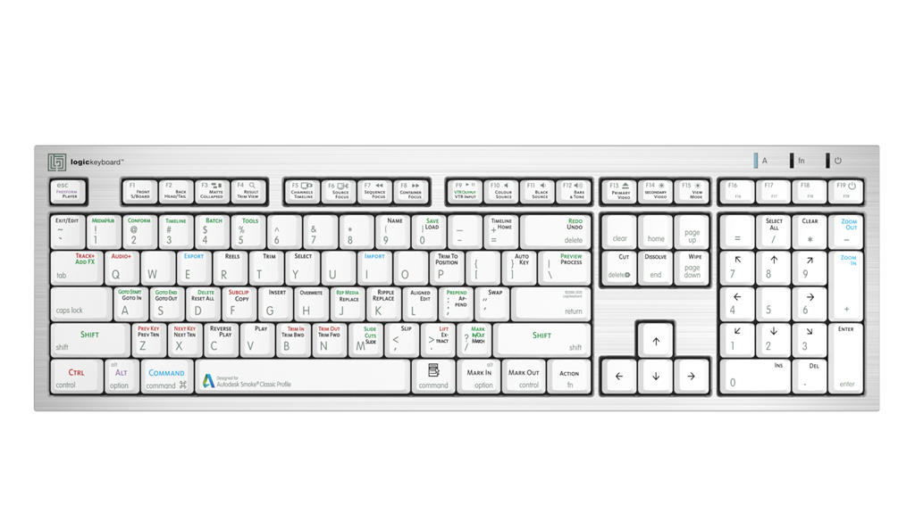 LogicKeyboard Autodesk Smoke OSX ALBA Mac Pro US  LKB-SMOKE-CWMU-US