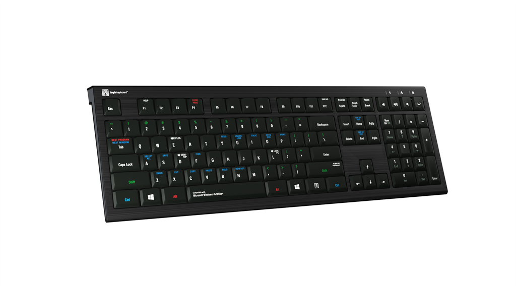 LogicKeyboard LogicKeyboard Premium Slim Line PC Keyboard - US English