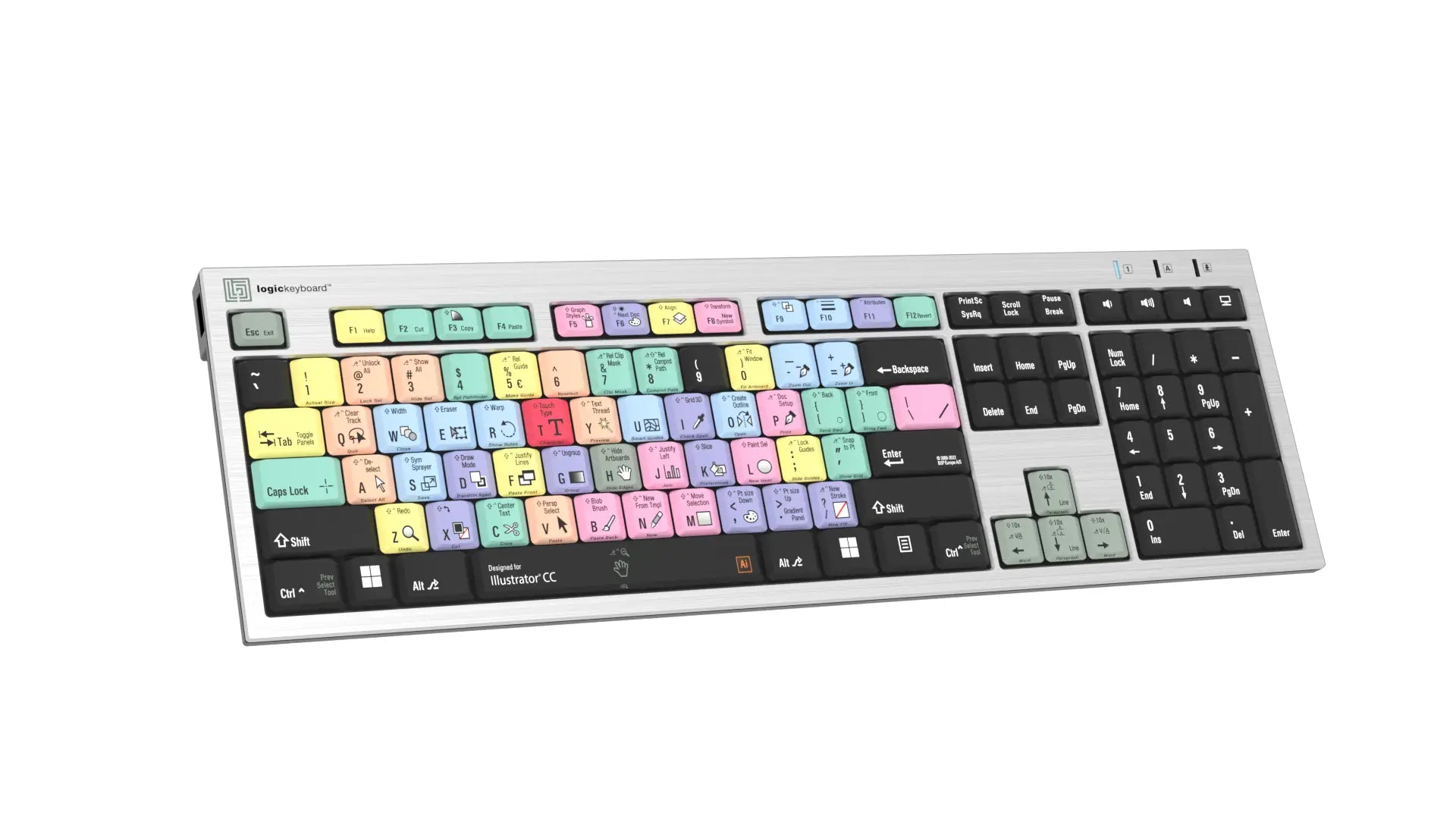 LogicKeyboard Adobe Illustrator CC PC Slim Line US LKBU-ILSTCC-AJPU-US