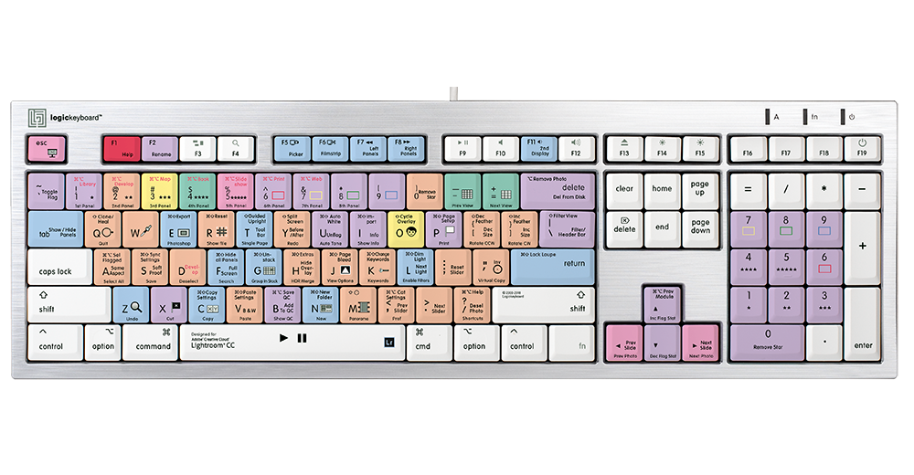 LogicKeyboard Adobe LightRoom CC ALBA Mac Pro US LKBU-LGTRCC-CWMU-US