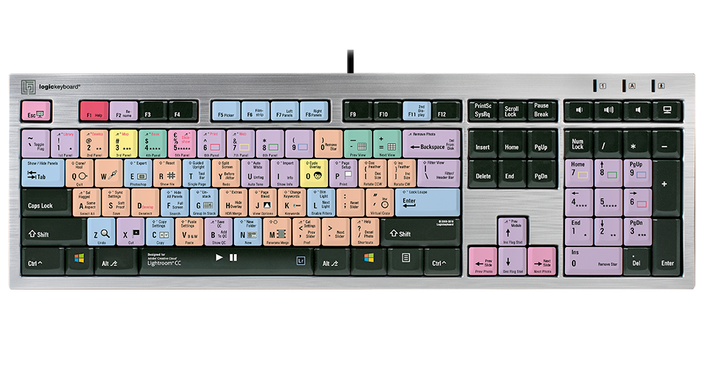 LogicKeyboard Adobe LightRoom CC PC Slim Line US LKBU-LRCC-AJPU-US