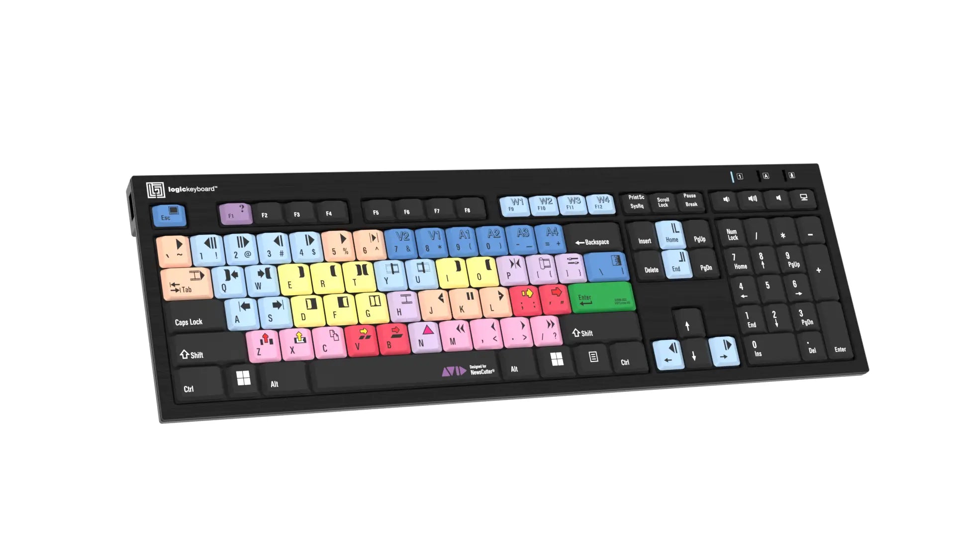 LogicKeyboard Avid NewsCutter PC Nero Line US  LKBU-NEWSC-BJPU-US