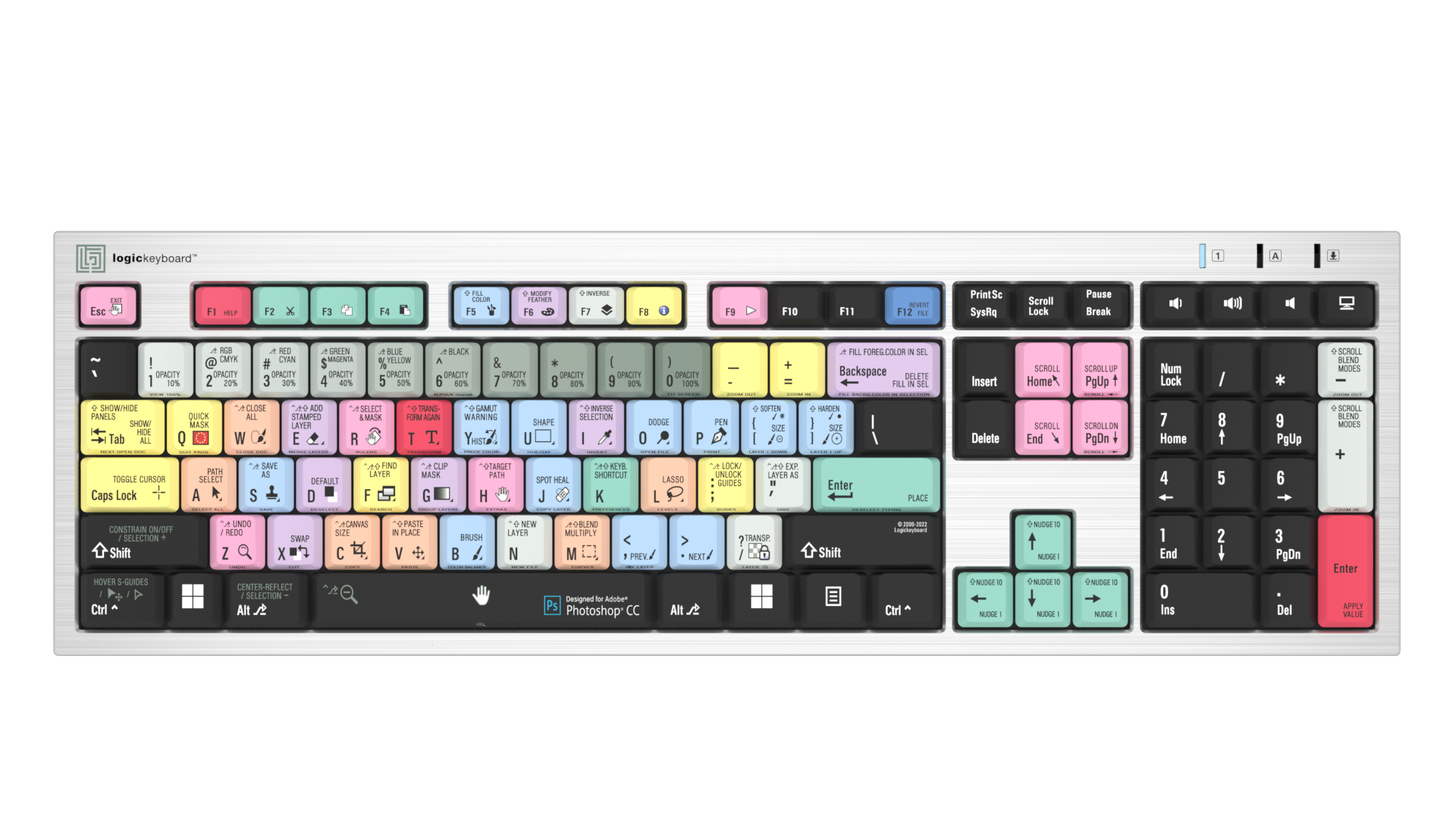 LogicKeyboard Adobe PhotoShop CC PC Slim Line US LKBU-PHOTOCC-AJPU-US