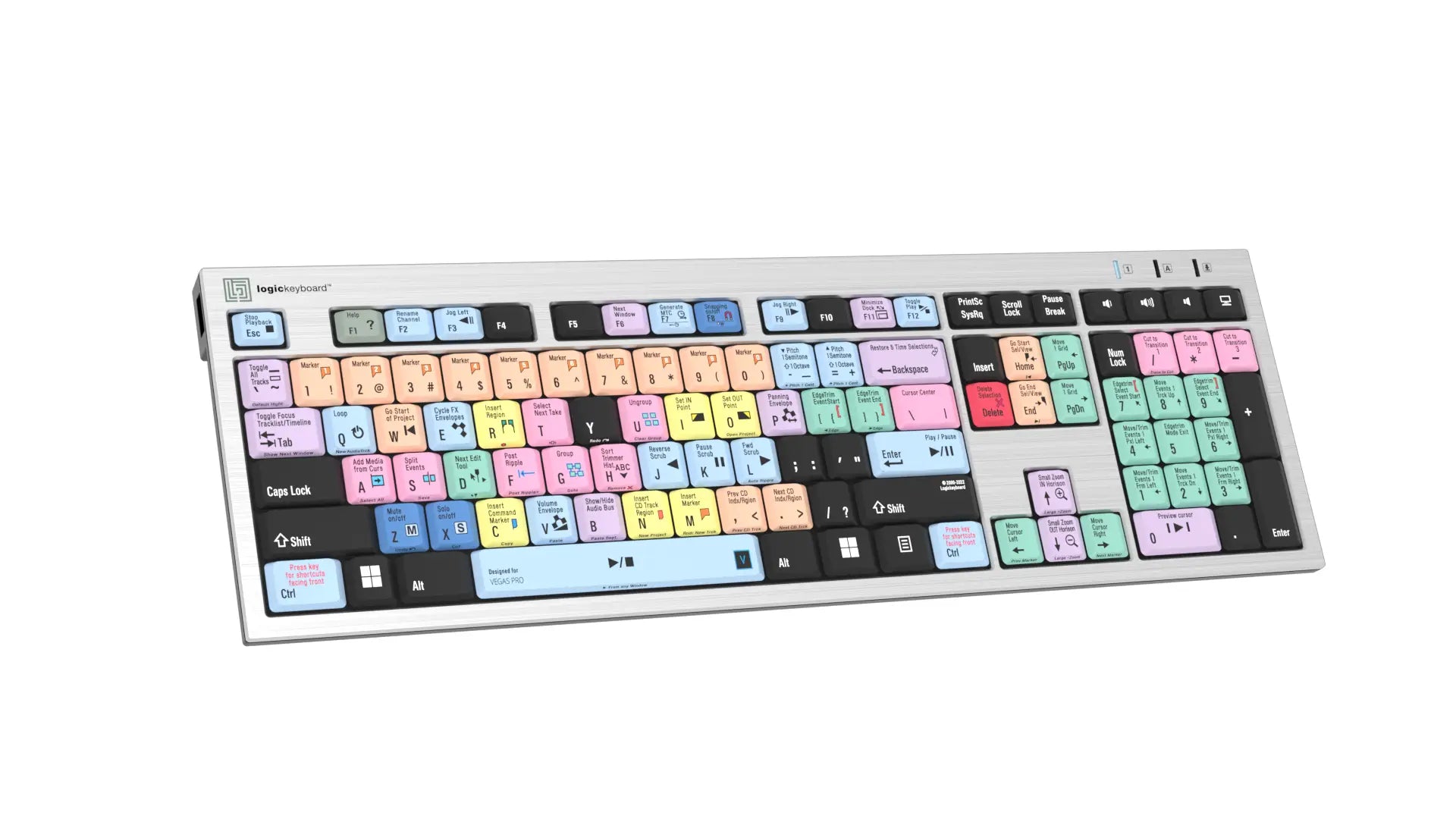 LogicKeyboard Vegas Pro PC Slim Line US LKBU-VEGAS-AJPU-US