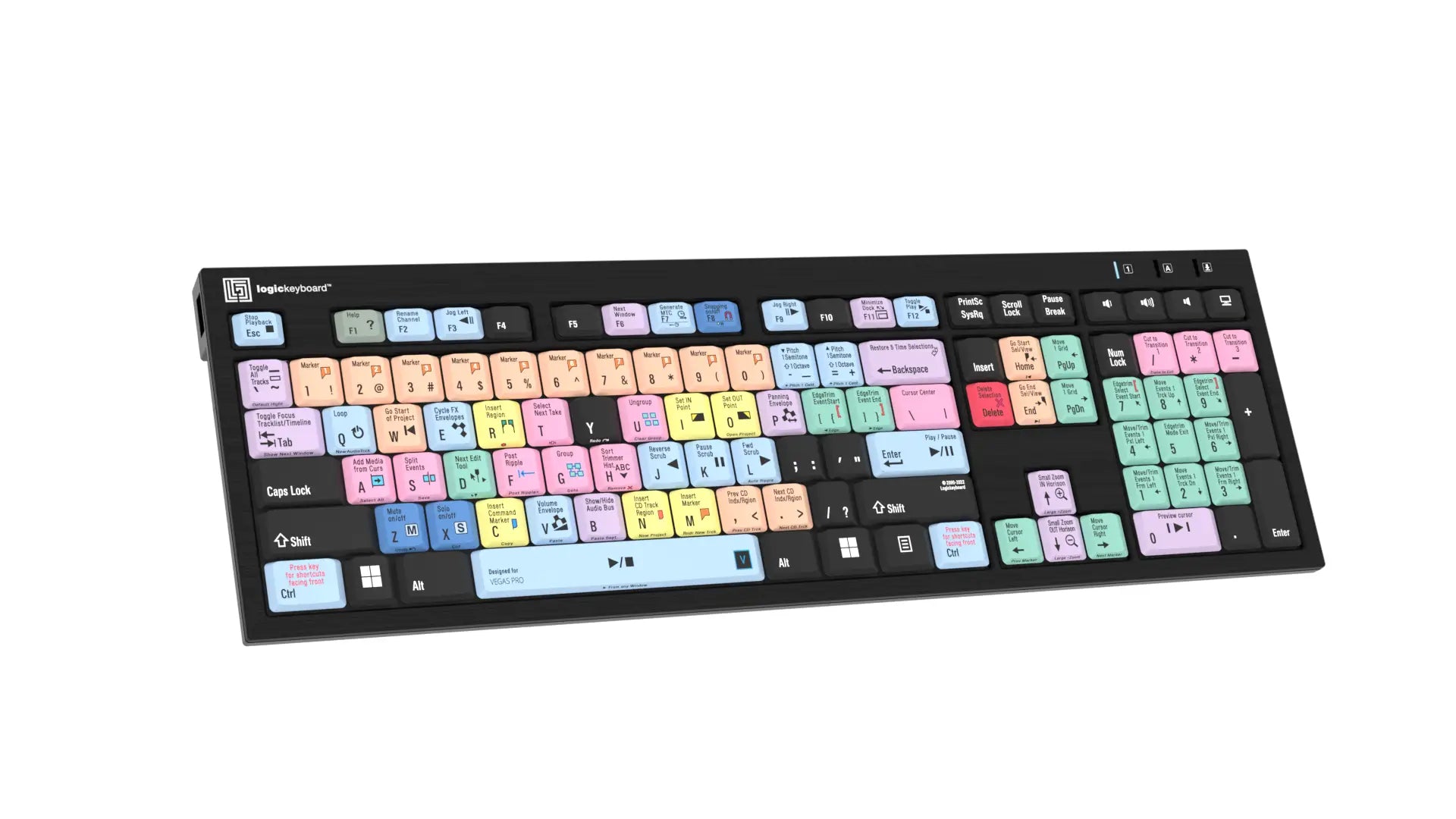 LogicKeyboard Vegas Pro PC Nero Line US LKBU-VEGAS-BJPU-US