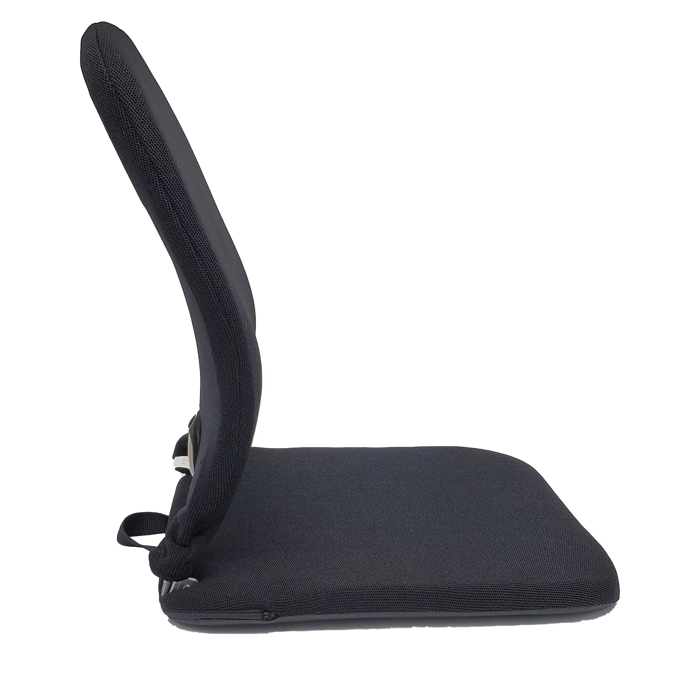 Sacro-Ease lumbar support cushion adjustable steel frame elastic straps portable design back pain relief