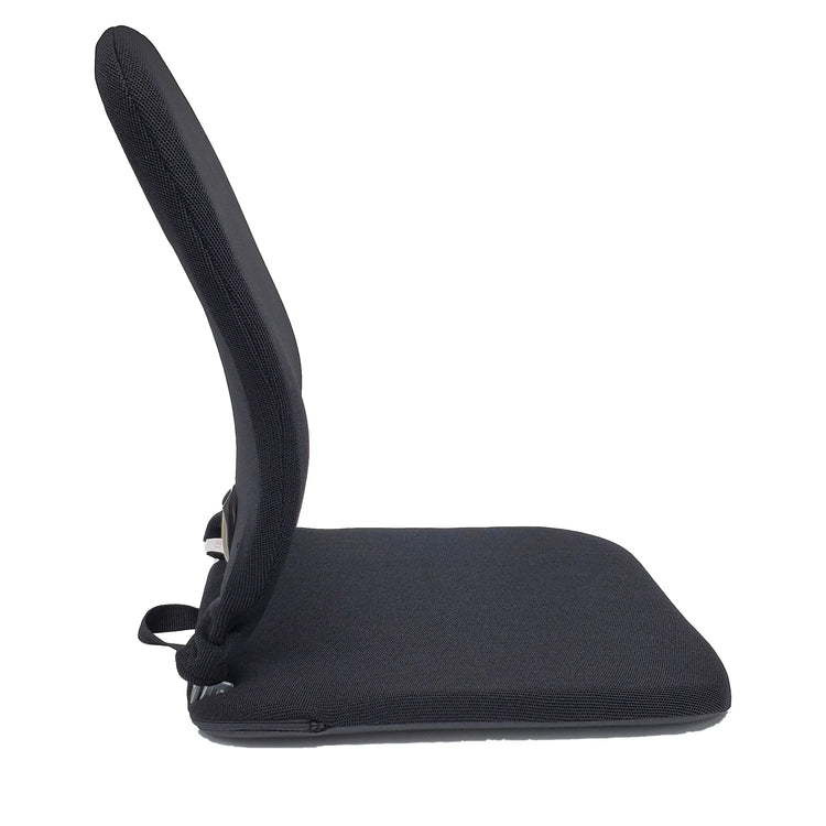 Sacro-Ease lumbar support cushion adjustable steel frame elastic straps portable design back pain relief