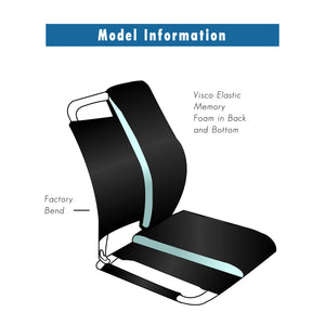 McCarty's Sacro-Ease Premium lumbar support adjustable steel frame portable carry handle back pain