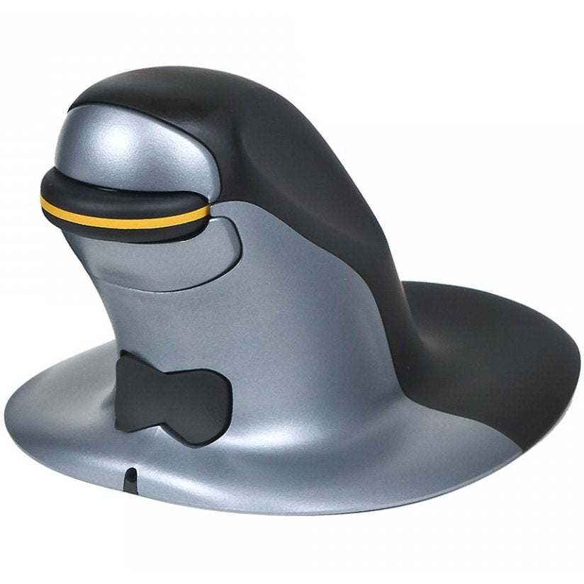 Penguin Vertical Mouse Medium – Ambidextrous Ergonomic Wireless Bluetooth & Wired Mouse for RSI and Carpal Tunnel Relief