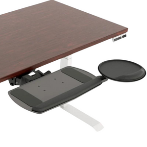 Workrite Fundamentals Keyboard Tray System diagram showing mouse on right side