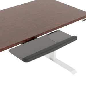 Workrite Fundamentals Diagram showing reversible mouse design and features