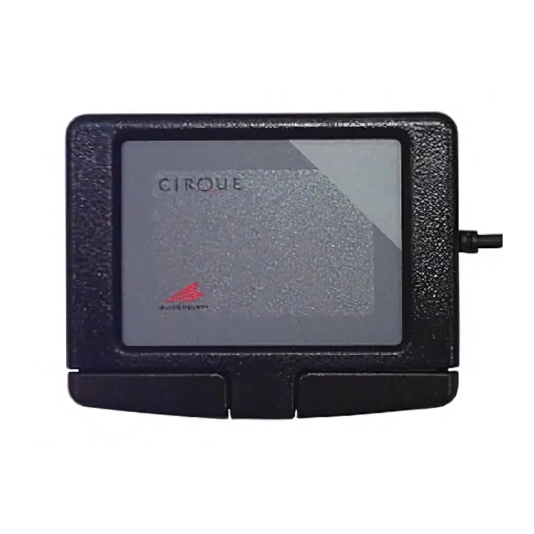 Cirque Smart Cat Touchpad PD019SUS-BLK profile view — USB ergonomic mouse alternative with Glidepoint touchpad technology, black, by Kinesis