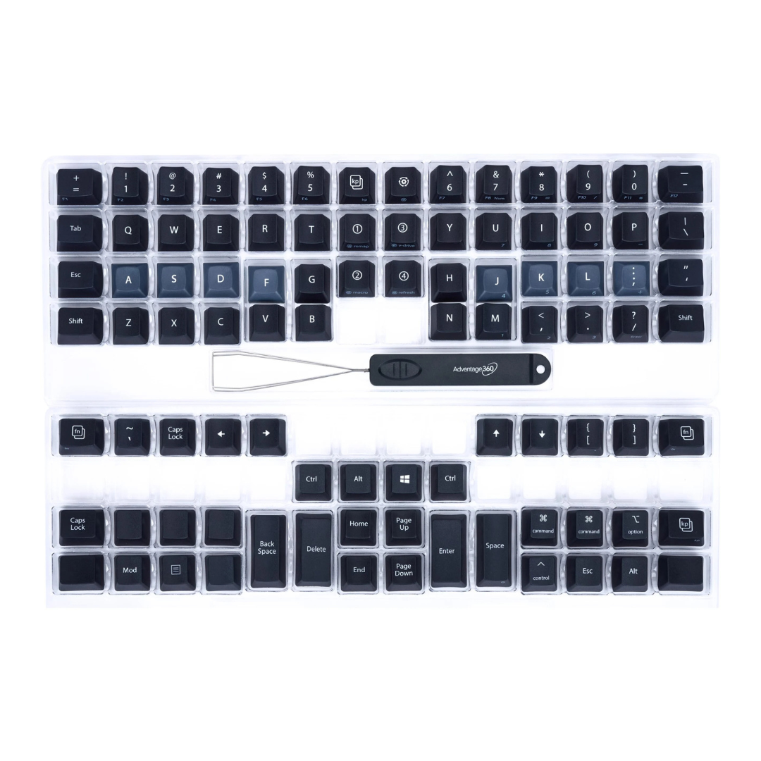 Kinesis Advantage360 Keycaps | QWERTY Dvorak Blank Replacement