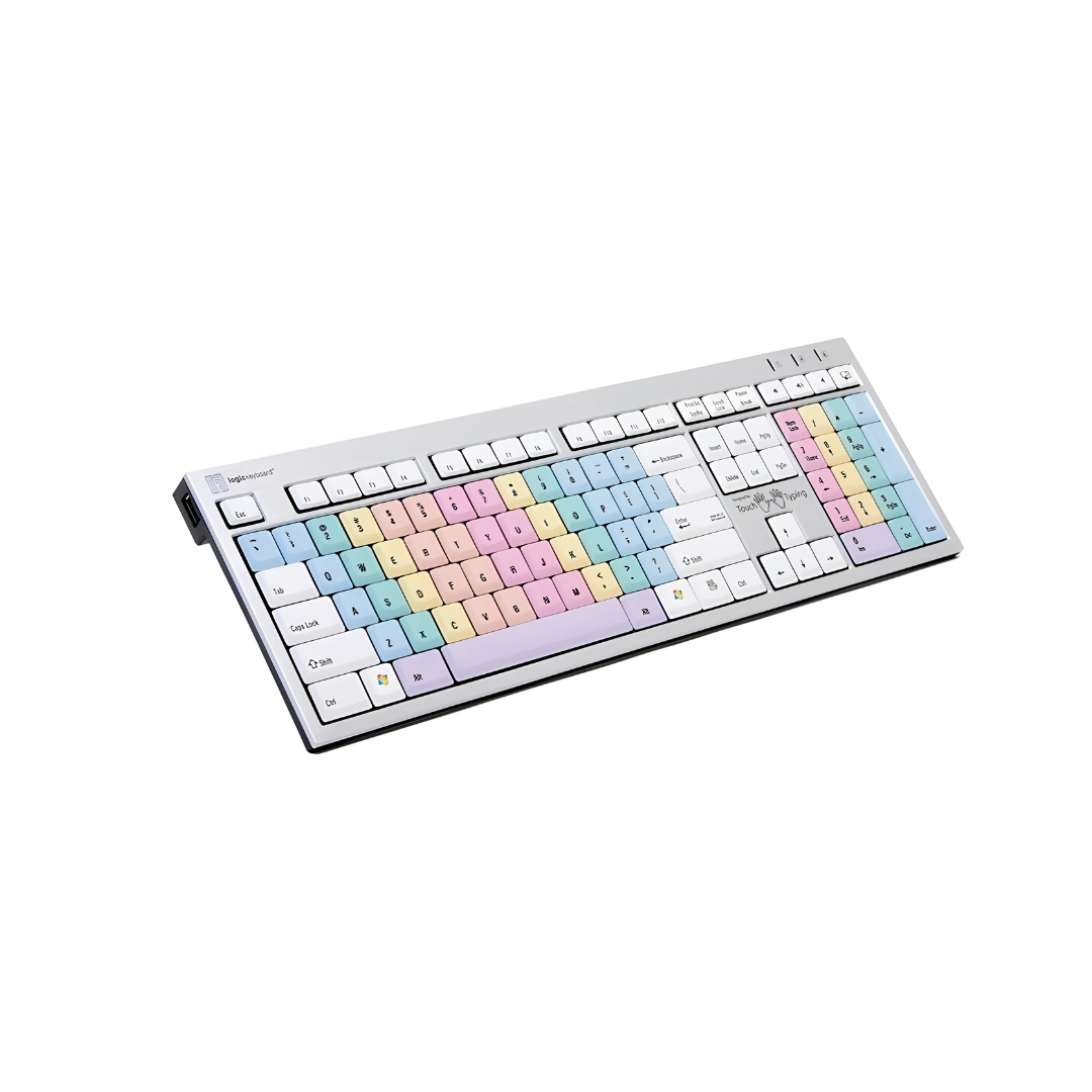 LogicKeyboard Touchtyping w/ Letters PC Slim Line Keyboard US LKBU-TOU