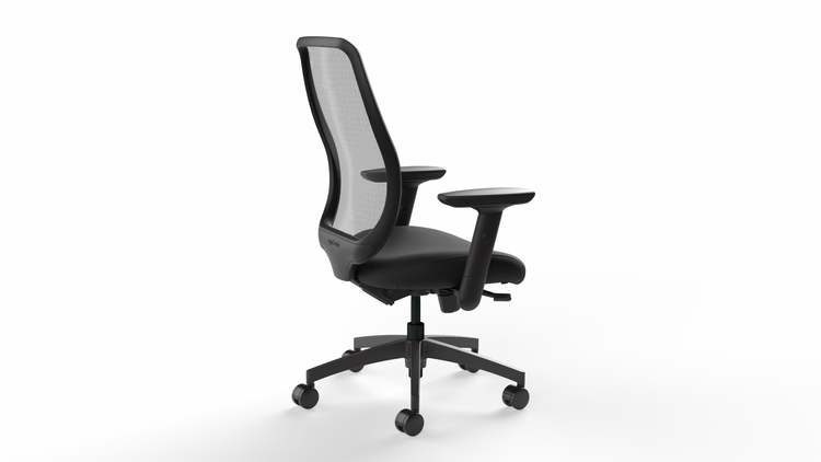 ergoCentric Centric Task Chair w/ Adjustable Armrests Side View