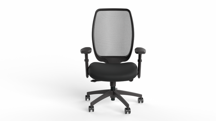 ergoCentric Centric Task Chair w/ Adjustable Armrests Front view