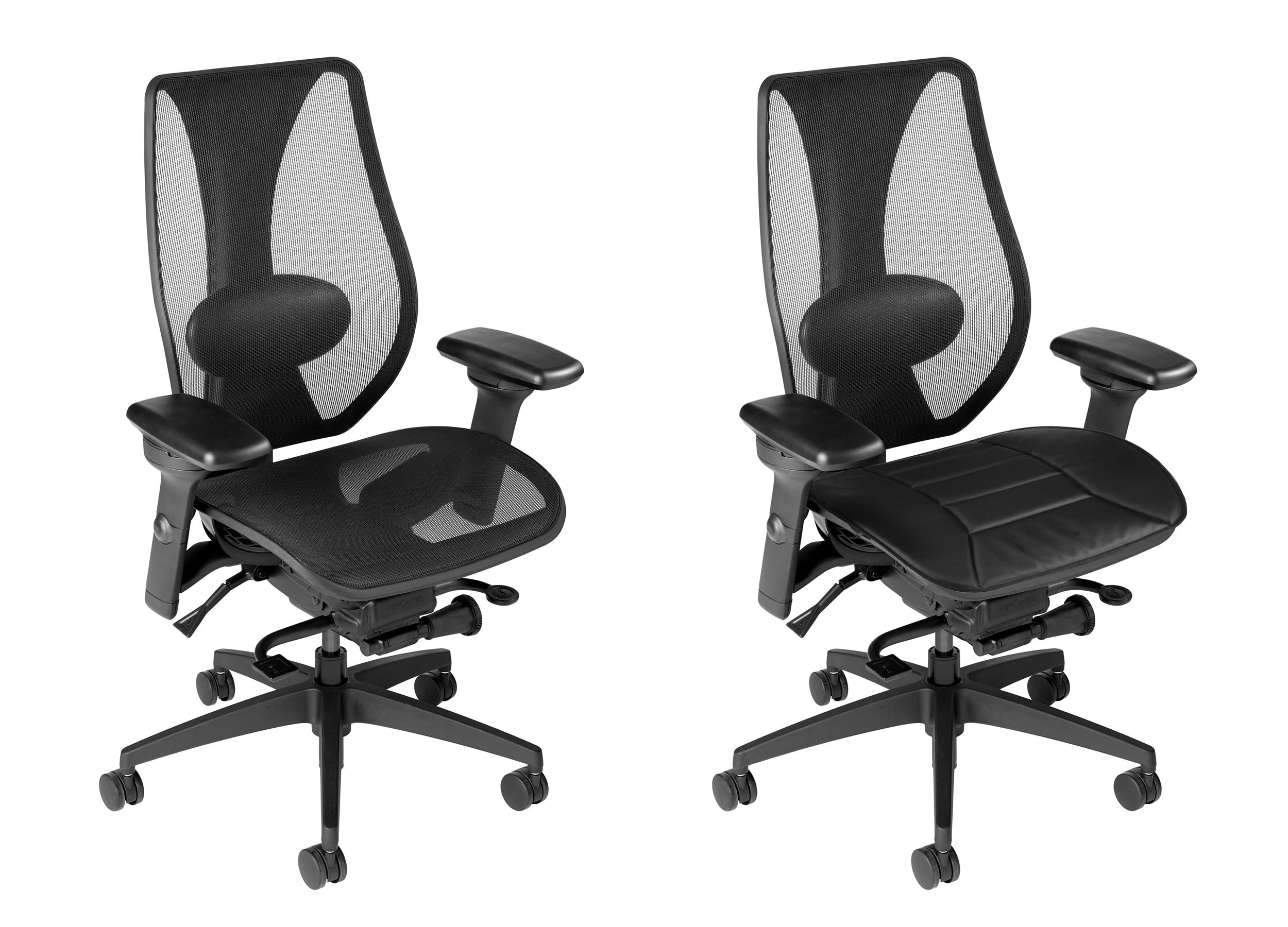 ergoCentric Nymatrix seat cushion - ergonomic office chair comfort accessory on chair