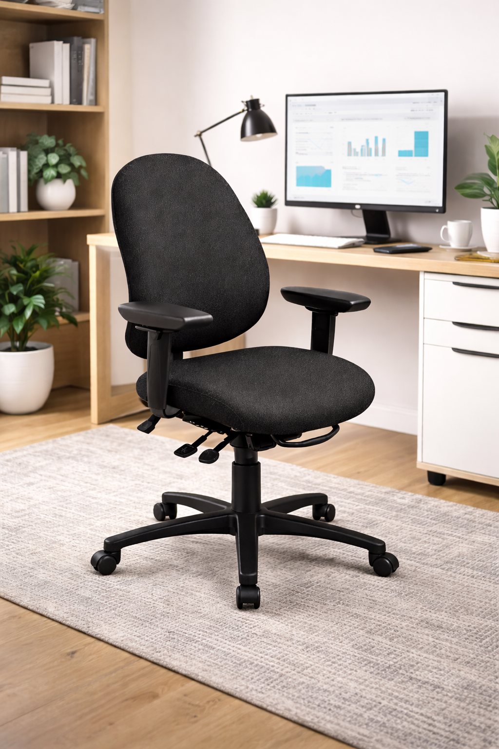 geoCentric Mid Back Ergonomic Chair – Multi-Tilt Mechanism lifestyle