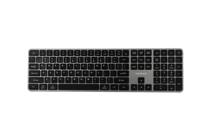 Goldtouch Trident ergonomic keyboard KB-X231-TM front view with full-size layout and wireless connectivity