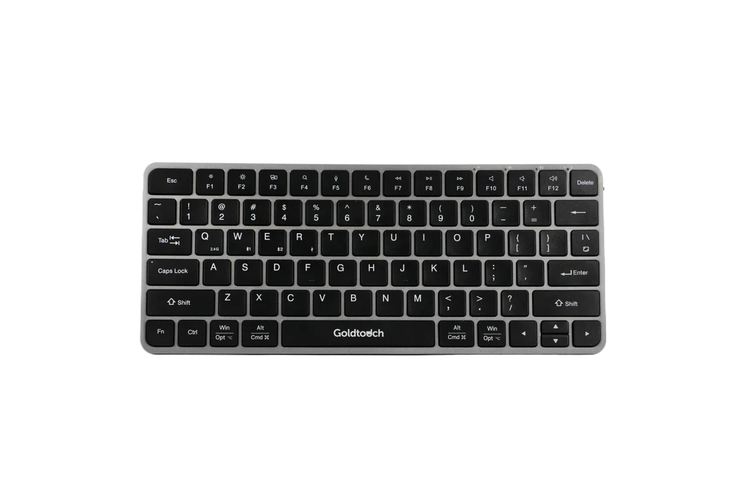 Goldtouch Trident Mini Keyboard KB-X211 — compact 78-key wireless ergonomic keyboard with 2.4GHz and Bluetooth connectivity