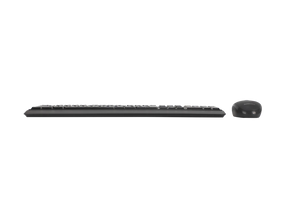 Goldtouch ergonomic USB keyboard and mouse combo top view showing matched office peripheral set side view