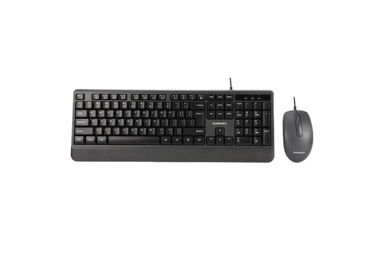 Goldtouch USB ergonomic office keyboard and mouse combo set for all-day comfortable office use