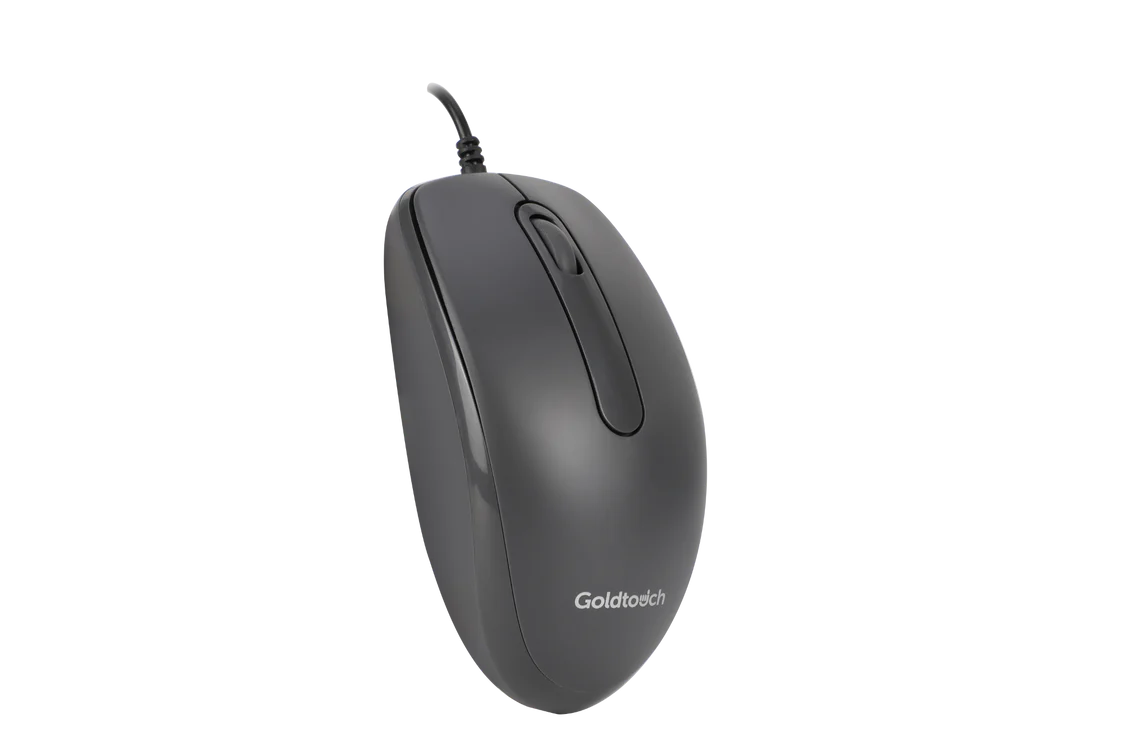 Goldtouch ergonomic office mouse top view showing right-handed contoured shape