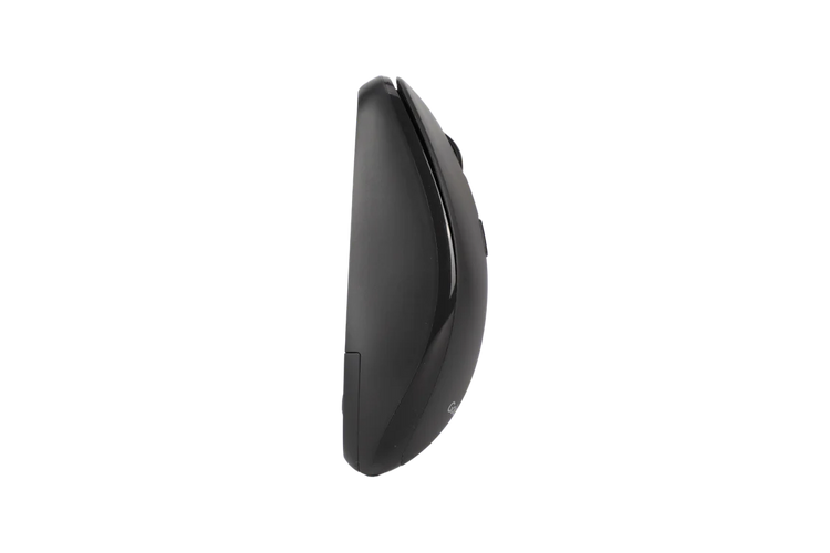 Goldtouch 2.4GHz wireless mouse with nano USB receiver for plug-and-play wireless connection side view