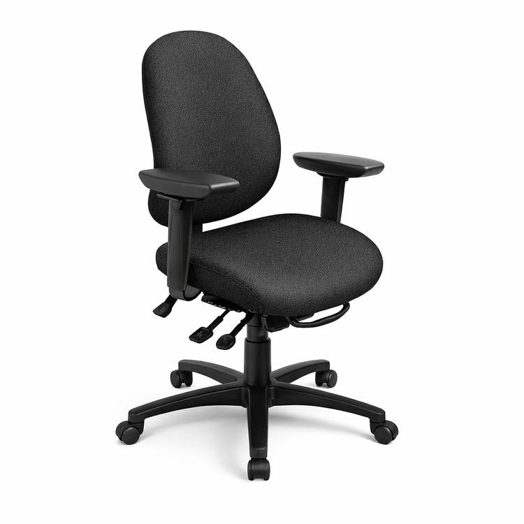 Saffron Mid Back Ergonomic Task Chair – Ratchet Back, Multi-Tilt