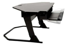 3M Precision Standing Desk Corner, 42 in. x 31.2 in. Black SD80B