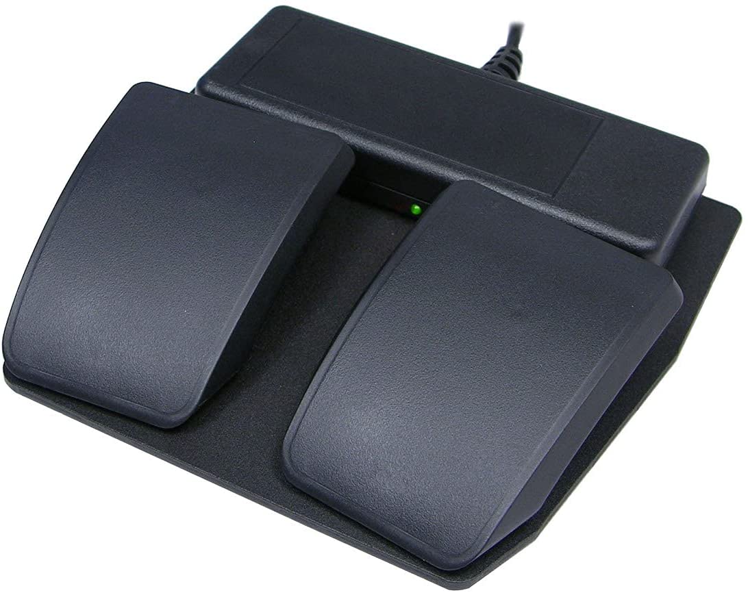 Kinesis Dual Action Foot Switch with Input Jack FS22A-JSB FS-22AJ-JSB