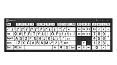 LogicKeyboard Braille and Largeprint - PC Nero Keyboard LKB-BRALPBW-BJPU-US
