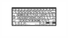 LogicKeyboard Large Print Mini Bluetooth Keyboard, PC & MAC