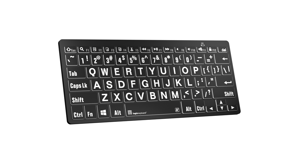 LogicKeyboard  LargePrint White on Black  LKB-LPWB-BTPC-US