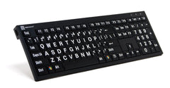 LogicKeyboard LargePrint White on Black PC Nero Slim Line LKBU-LPWB-BJPU-US