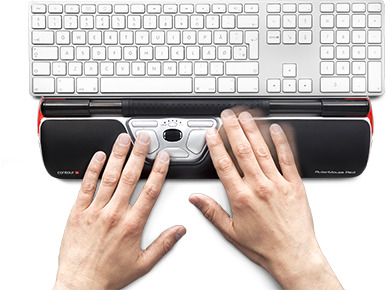 Contour RollerMouse Red centered ergonomic mouse - RSI prevention pointing device