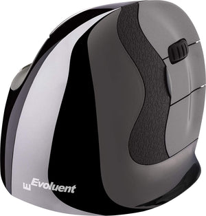 Evoluent VerticalMouse D ergonomic vertical mouse wireless and wired - wrist pain relief close up